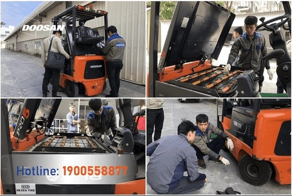 quy trình sửa chữa xe nâng của Xe nâng Doosan Việt Nam