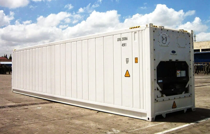 kích thước container 40 feet lạnh